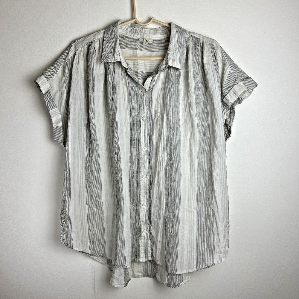a.n.a‎ Women's Top Size Petite XXL Cotton Relaxed Cap Sleeve Casual Soft Beachy